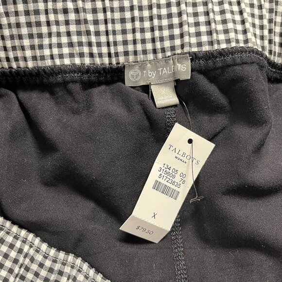 T by Talbots Women's Black White Gingham Skort - Plus Size X - NWT $79.50 - Picture 7 of 7